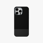ForgeCraft – Black Vintage Leather Grip Case for iPhone 15 pro
