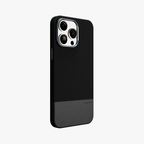 ForgeCraft –  Black Vintage Leather Grip Case for iPhone 15 pro max