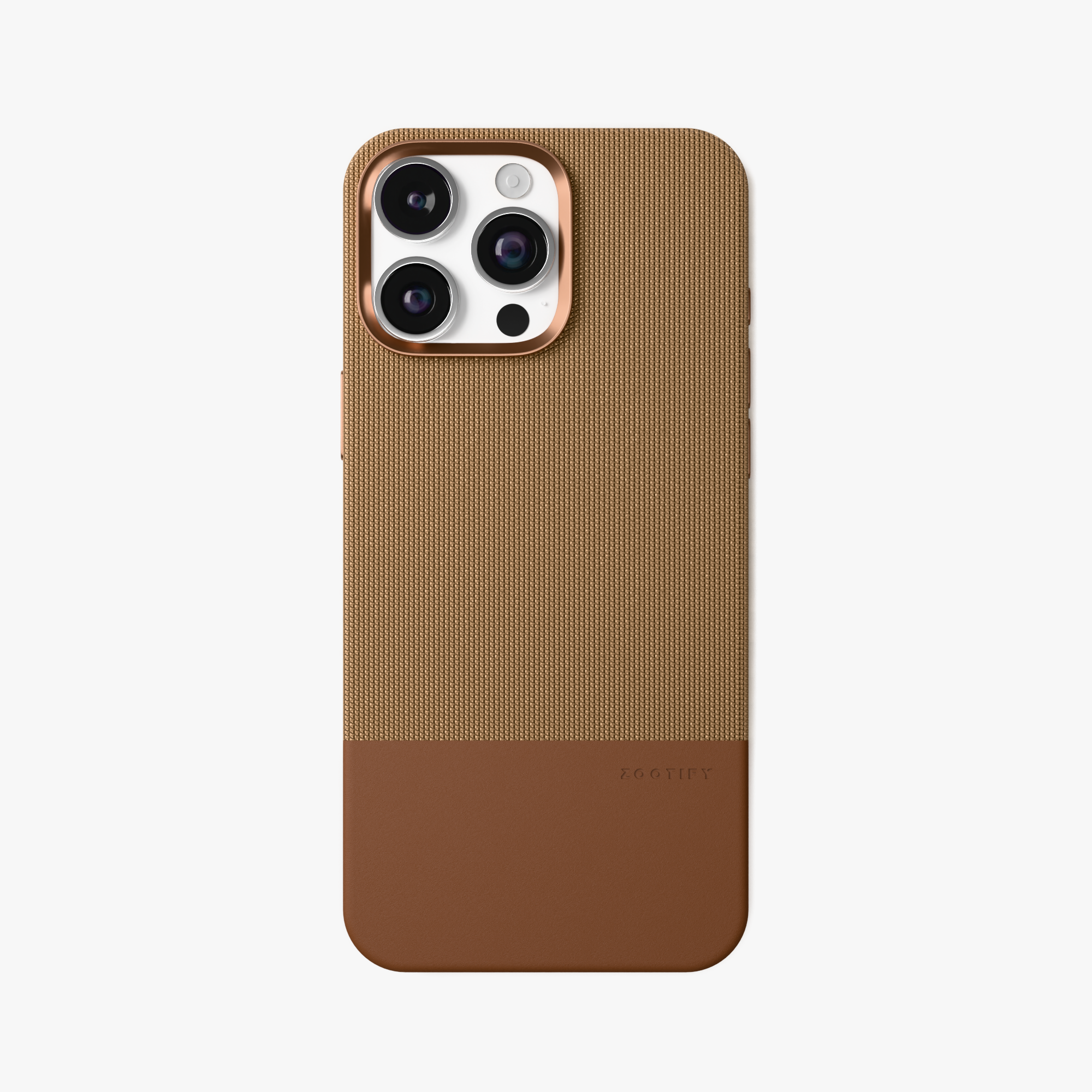 ForgeCraft – Brown Vintage Leather Grip Case for iPhone 16 pro max