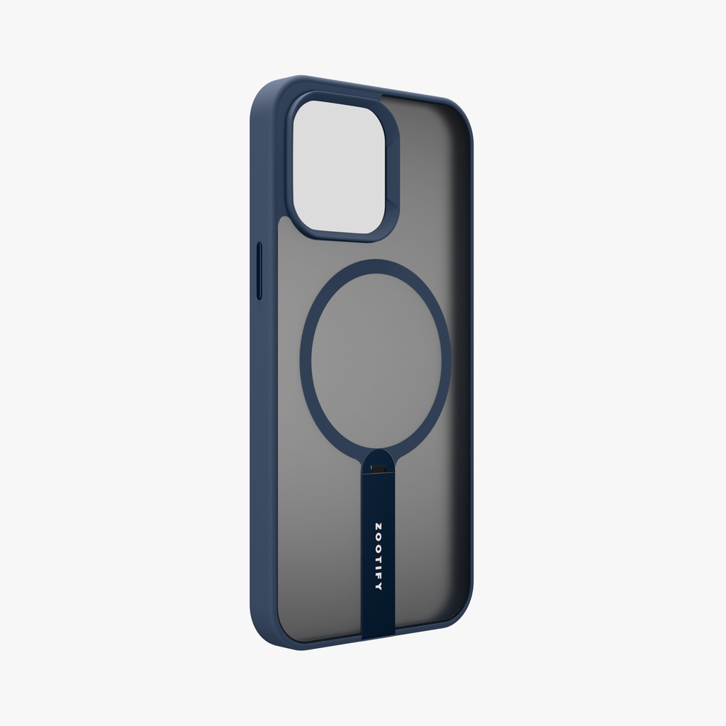 FroStand – Blue Matte MagSafe T-Stand Case for iPhone 15 pro max