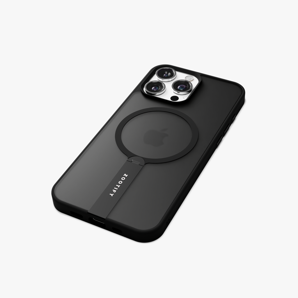 FroStand –  Black Matte MagSafe T-Stand Case for iPhone 16 pro max