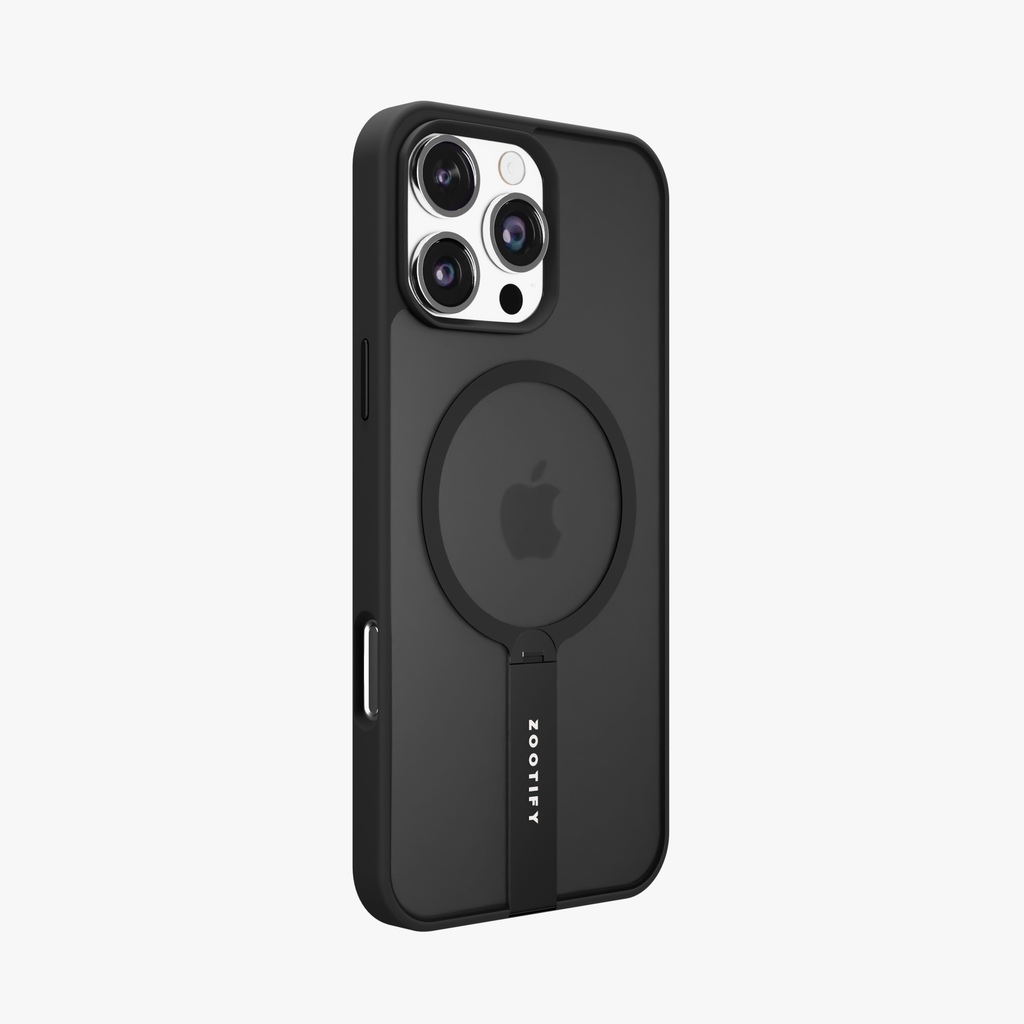 FroStand –  Black Matte MagSafe T-Stand Case for iPhone 16 pro max