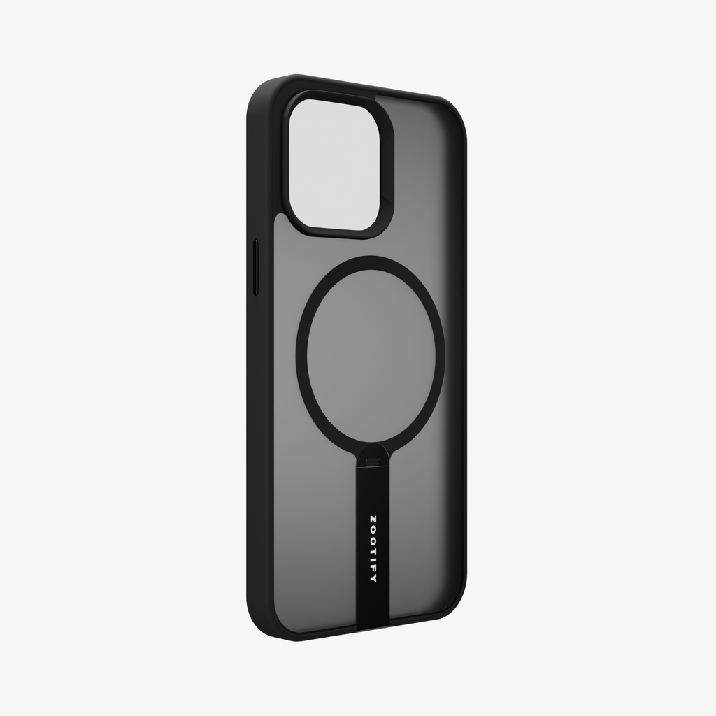 FroStand – Black Matte MagSafe T-Stand Case for iPhone 15 pro max