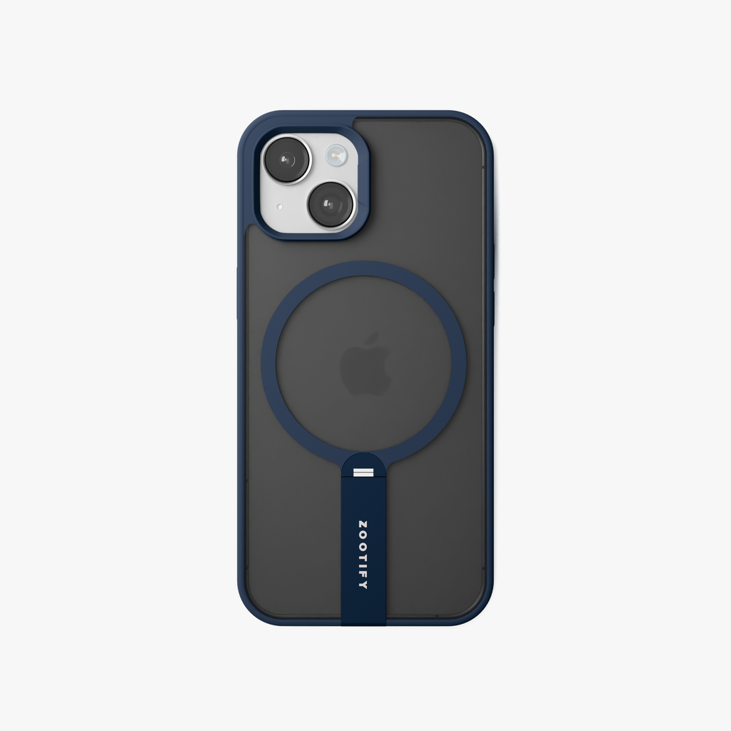 FroStand – Blue Matte MagSafe T-Stand Case for iPhone 15