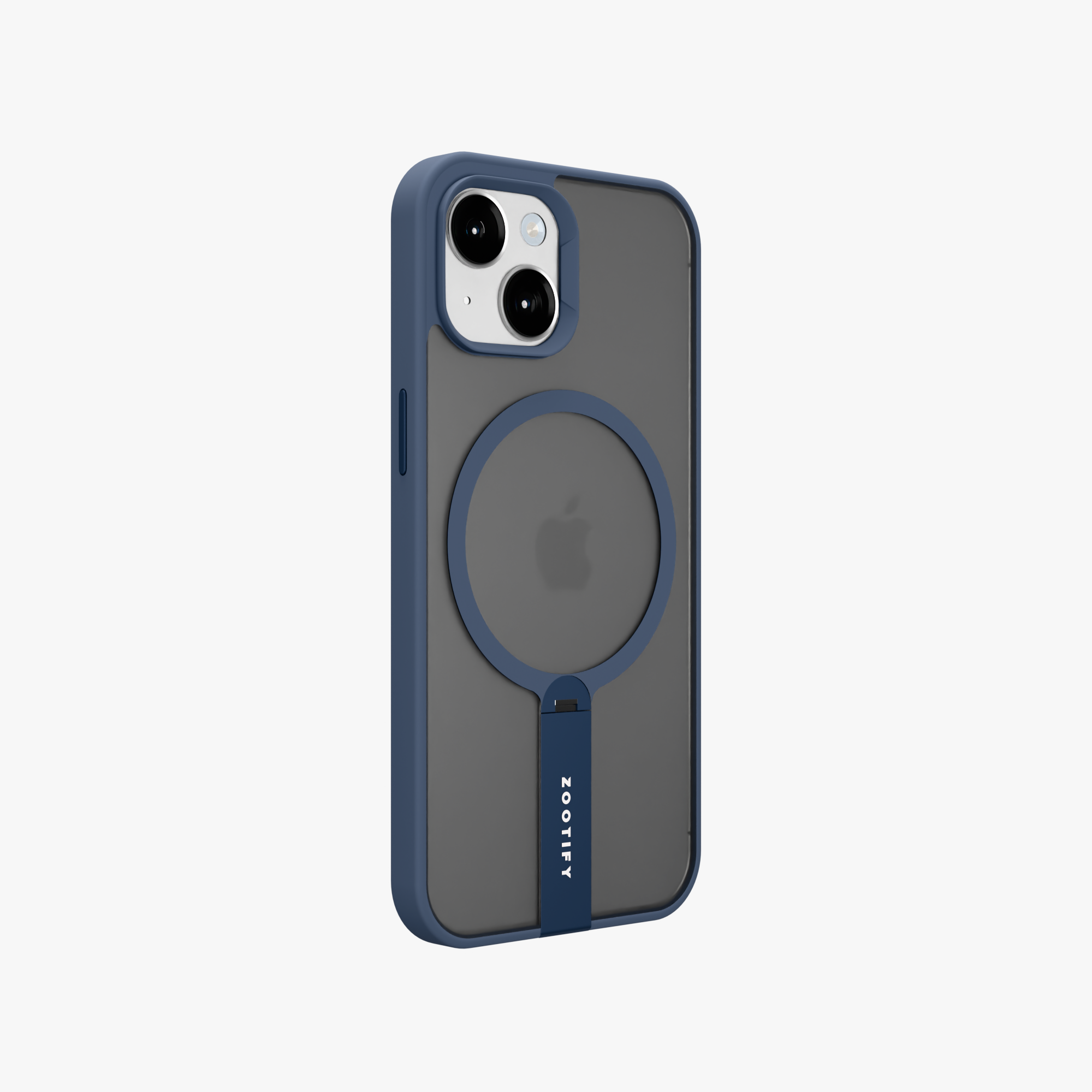 FroStand – Blue Matte MagSafe T-Stand Case for iPhone 15