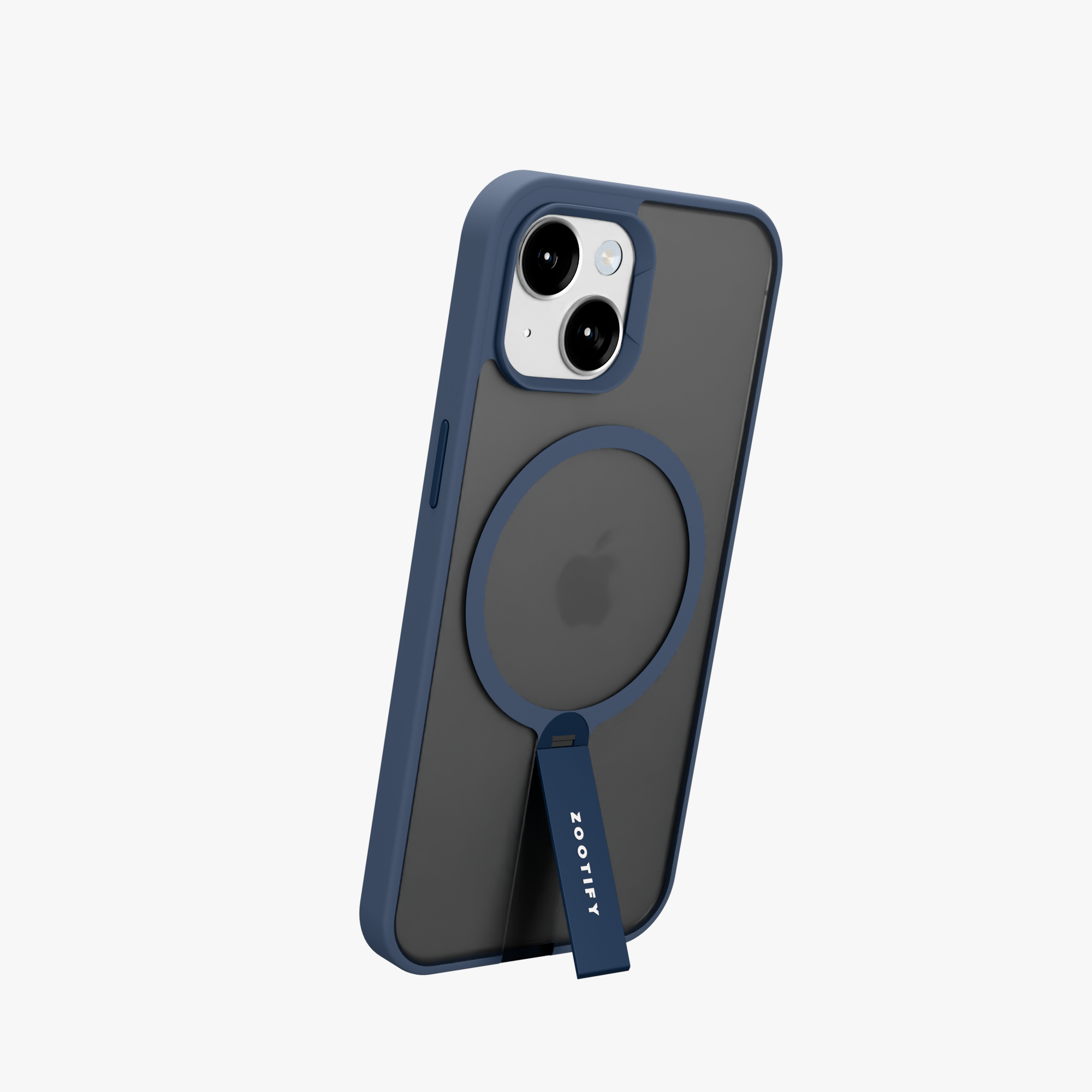 FroStand – Blue Matte MagSafe T-Stand Case for iPhone 15
