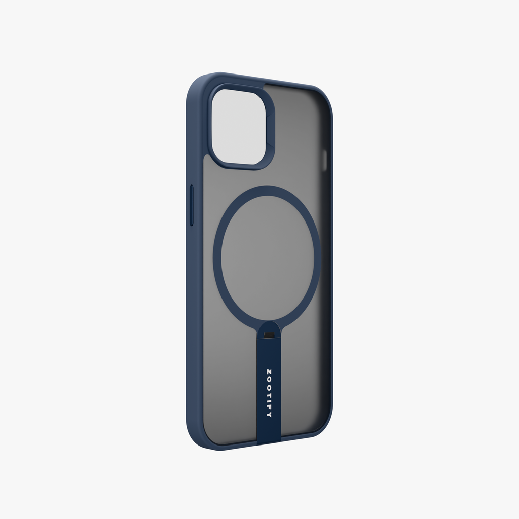 FroStand – Blue Matte MagSafe T-Stand Case for iPhone 15