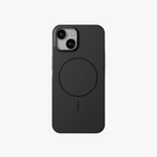 GlossCraft – Black Classic Glossy Magsafe Phone Case for iPhone 15