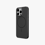 GlossCraft – Black Classic Glossy Magsafe Phone Case for iPhone 15 pro
