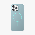 GlossCraft –  Blue Classic Glossy Magsafe Phone Case for iPhone 16 pro max