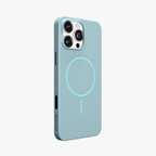 GlossCraft –  Blue Classic Glossy Magsafe Phone Case for iPhone 16 pro max