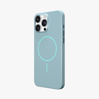 GlossCraft –  Blue Classic Glossy Magsafe Phone Case for iPhone 16 pro max