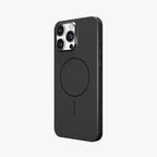 GlossCraft –  Black Classic Glossy Magsafe Phone Case for iPhone 16 pro max