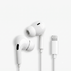 Zootify Aura 3 - Lightening Wired Earphones with Mic | White