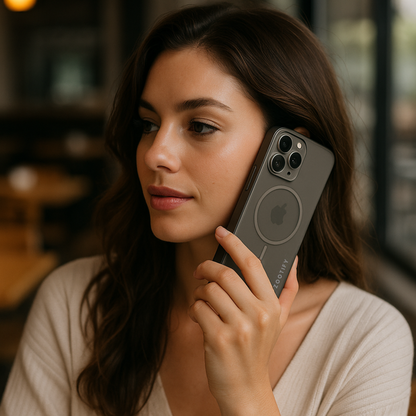 Textura – Titanium Grey PaperFeel MagSafe Case for iPhone 16 pro