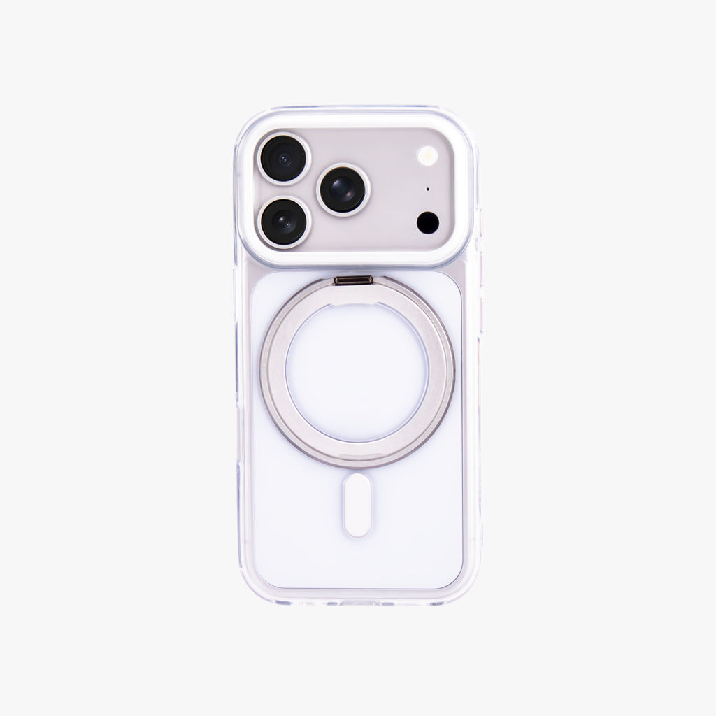 Orbit Grip – Clear transparent O-Stand MagSafe case cover for iPhone 17 pro