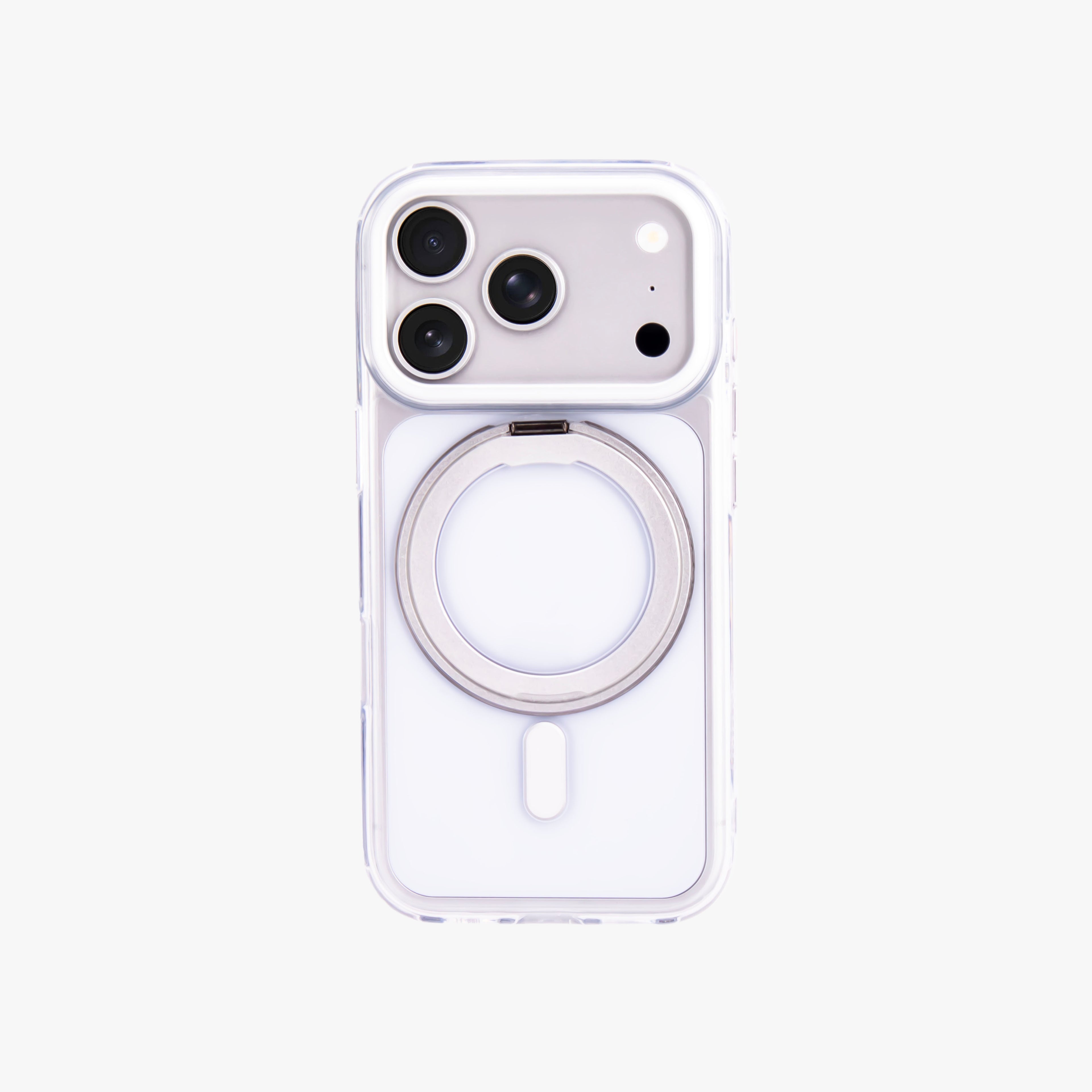 Orbit Grip – Clear transparent O-Stand MagSafe case cover for iPhone 17 pro