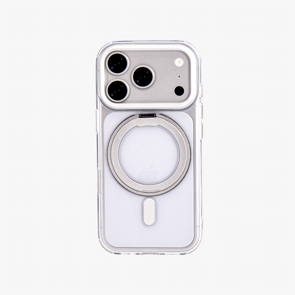 Orbit Grip – Clear transparent O-Stand MagSafe case cover for iPhone 17 pro