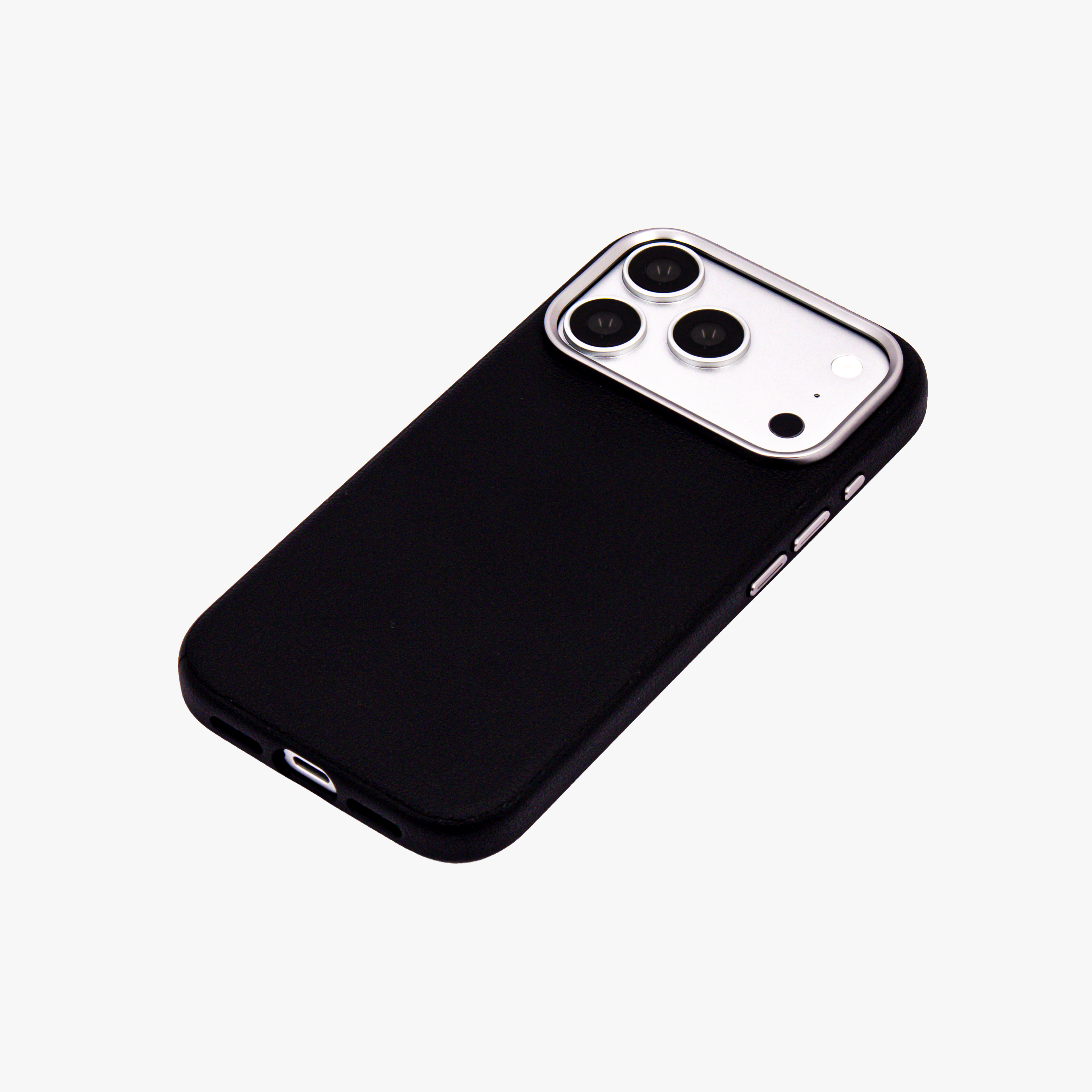 Primo – Black Leather Premium MagSafe Case Cover for iPhone 17 pro
