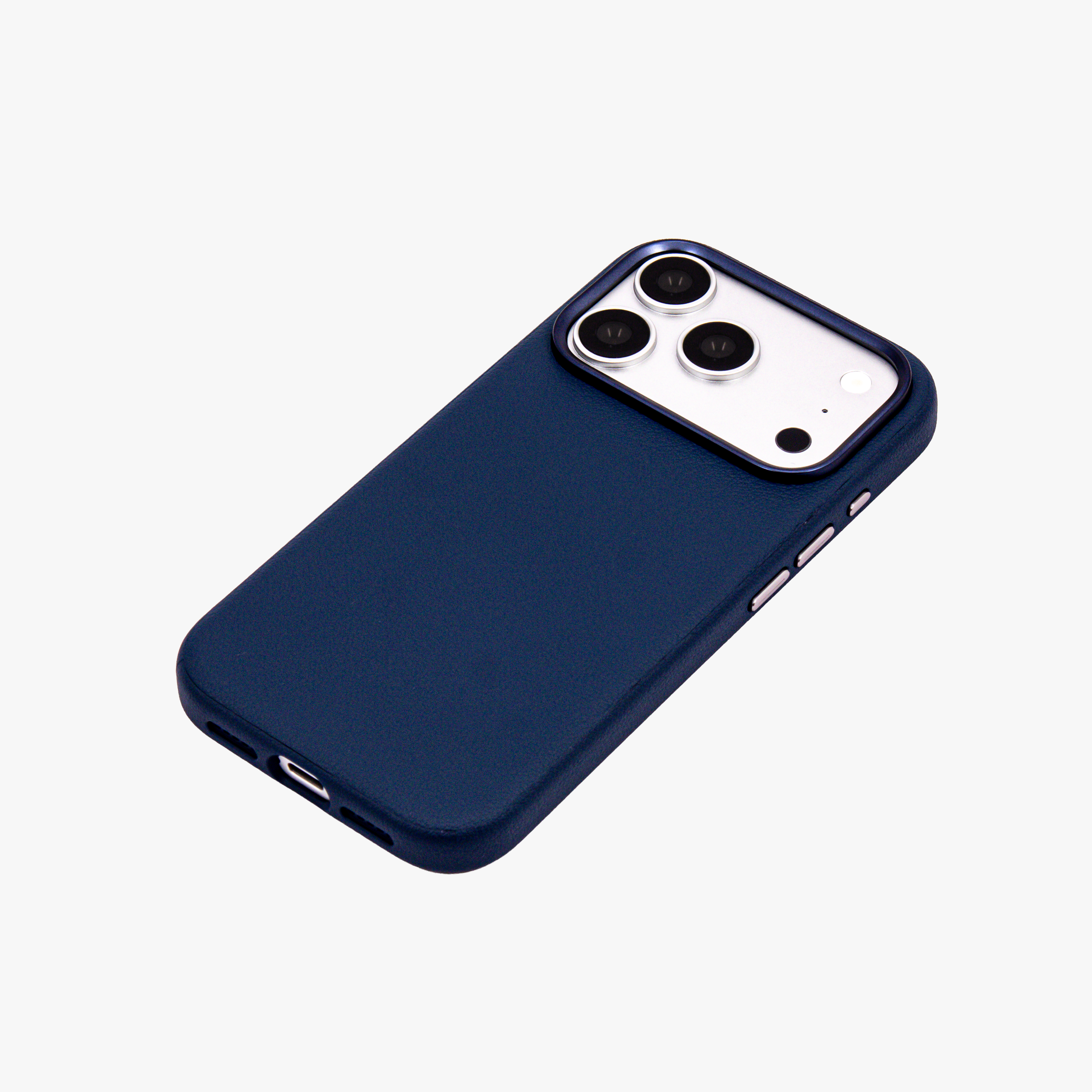 Primo – Blue Leather Premium MagSafe Case Cover for iPhone 17 pro