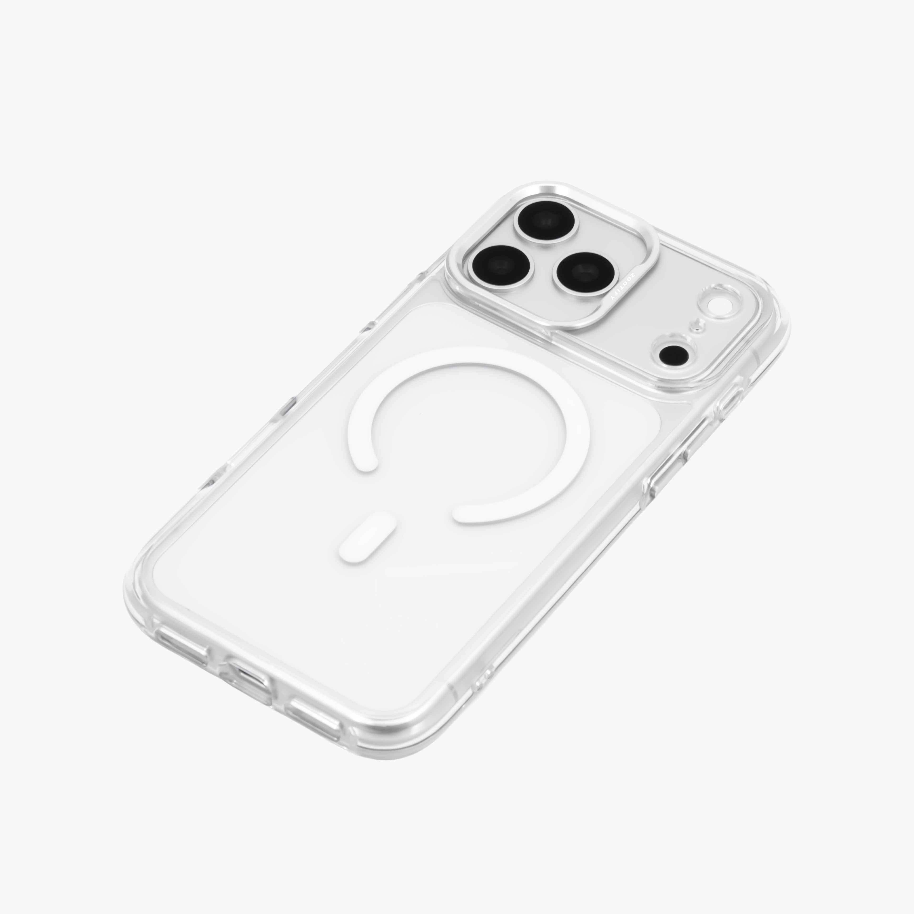 Ironclad – Transparent Silver MagSafe Case Cover for iPhone 17 Pro Max