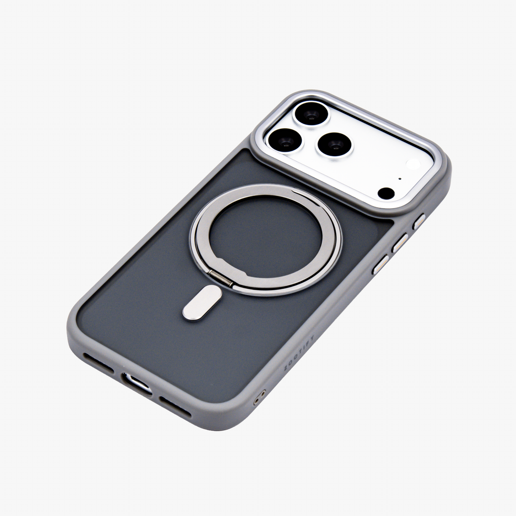 Orbit Grip – Grey O-Stand MagSafe case cover for iPhone 17 Pro Max