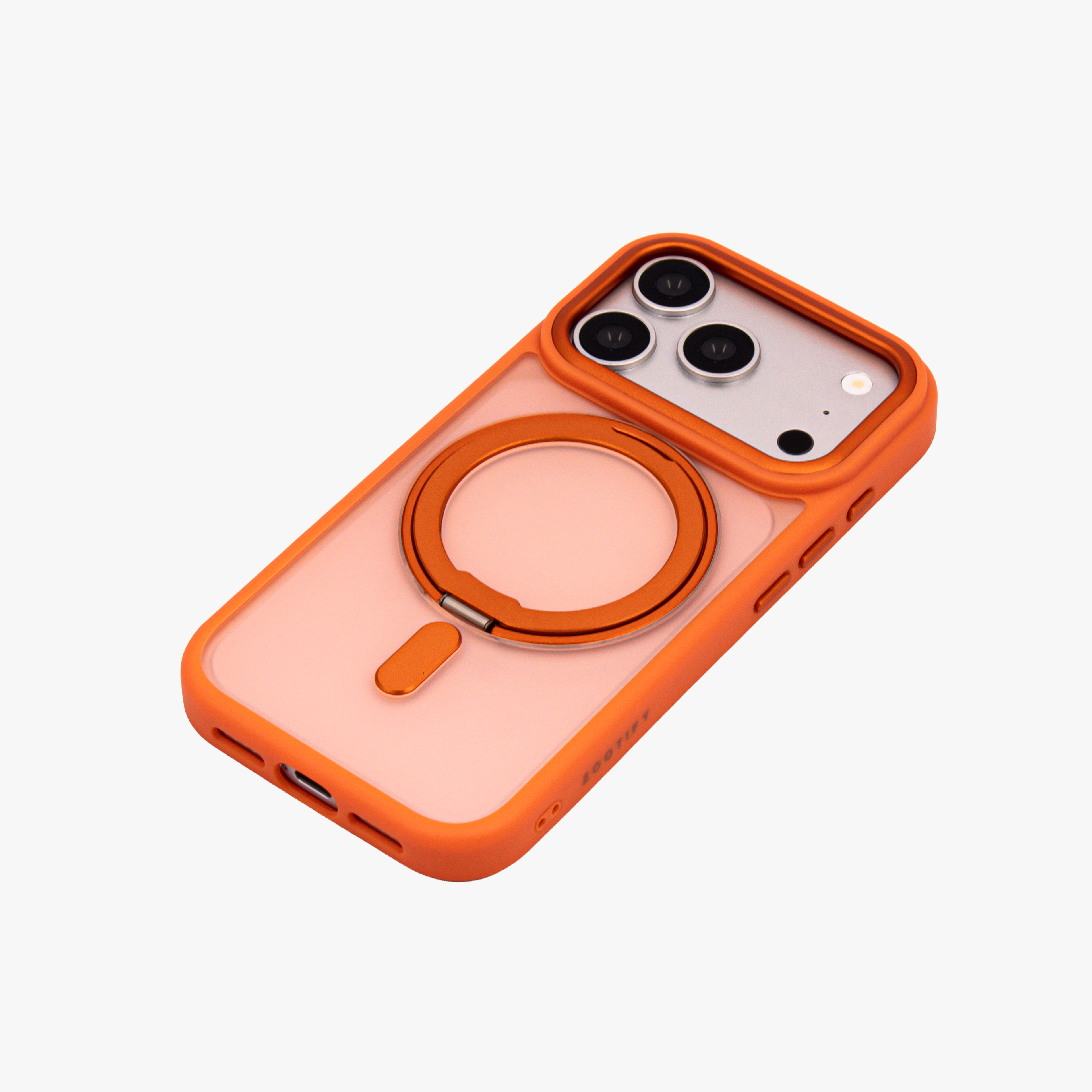 Orbit Grip – Orange O-Stand MagSafe case cover for iPhone 17 pro