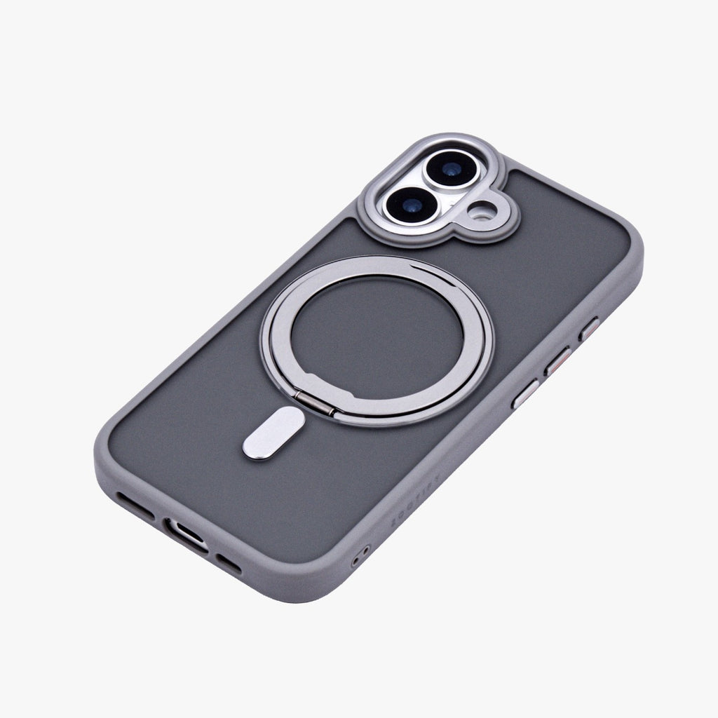 Orbit Grip – Grey O-Stand MagSafe case cover for iPhone 17