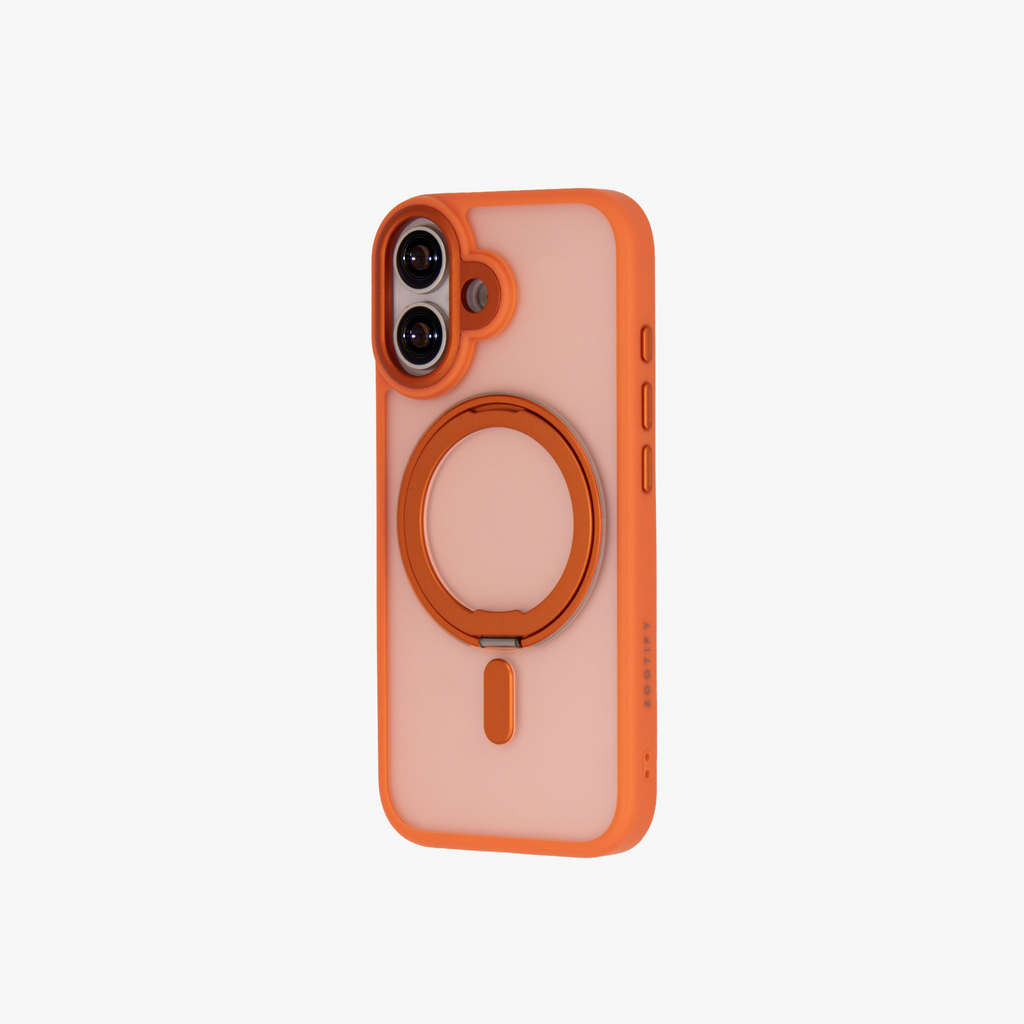 Orbit Grip – Orange O-Stand MagSafe case cover for iPhone 17