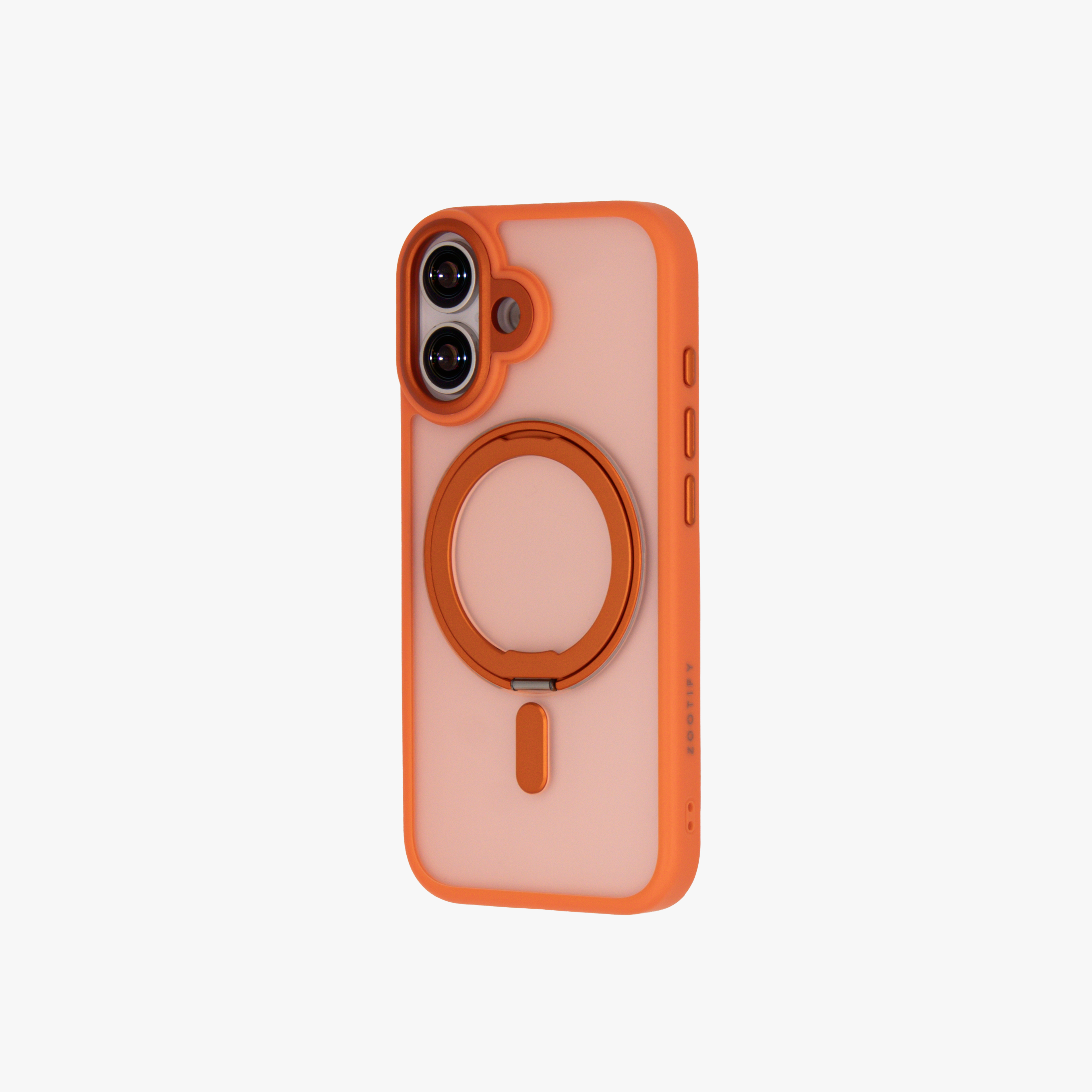 Orbit Grip – Orange O-Stand MagSafe case cover for iPhone 17