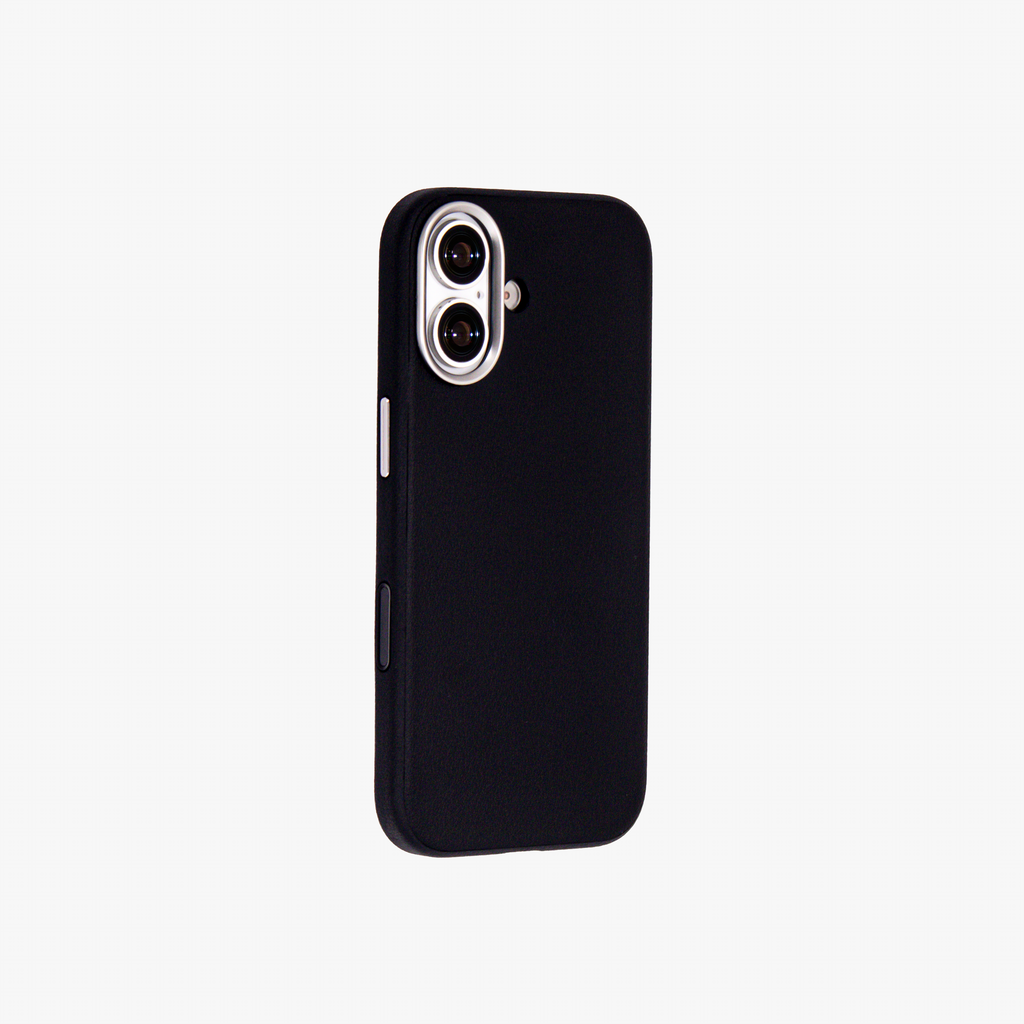 Primo – Black Leather Premium MagSafe Case Cover for iPhone 17