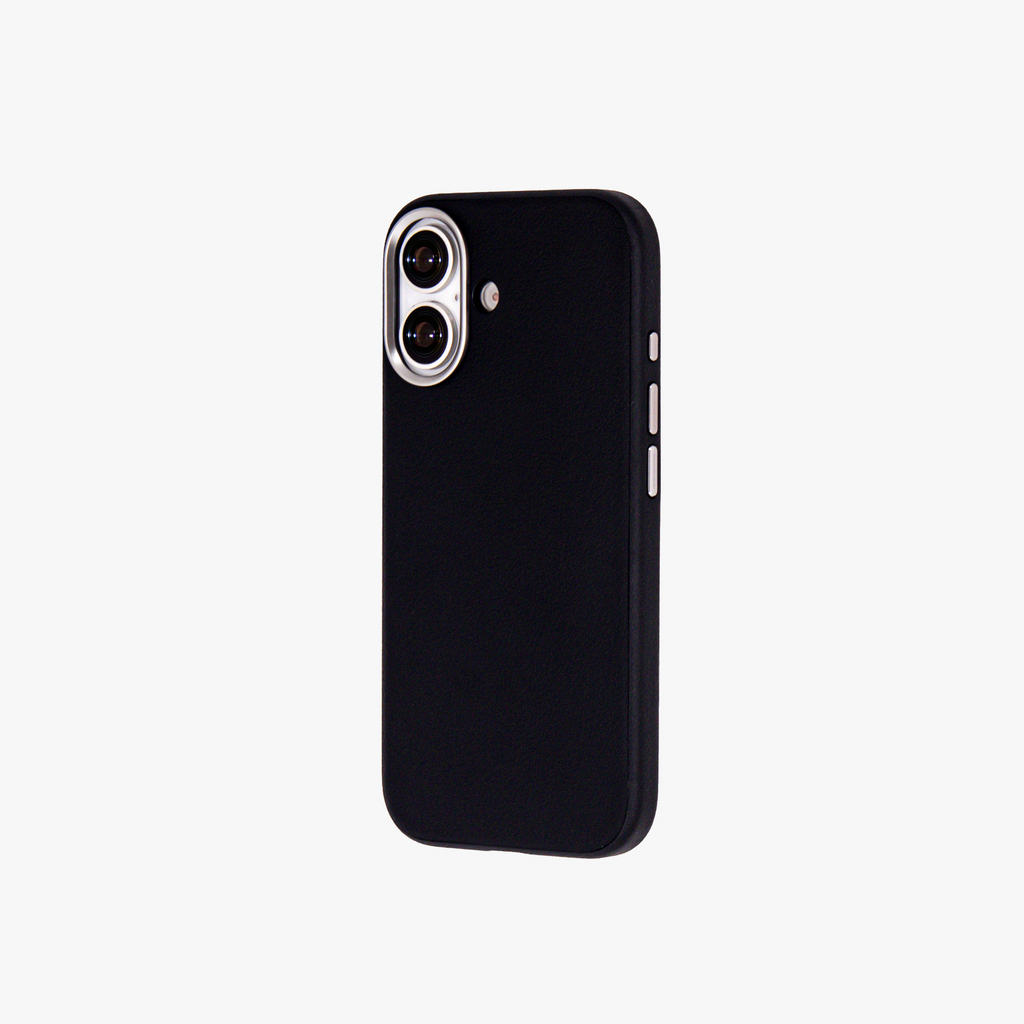 Primo – Black Leather Premium MagSafe Case Cover for iPhone 17