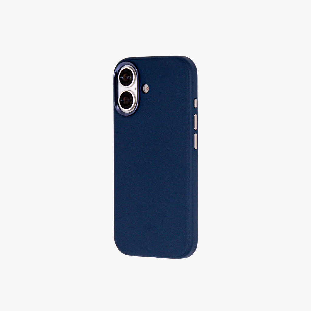 Primo – Blue Leather Premium MagSafe Case Cover for iPhone 17