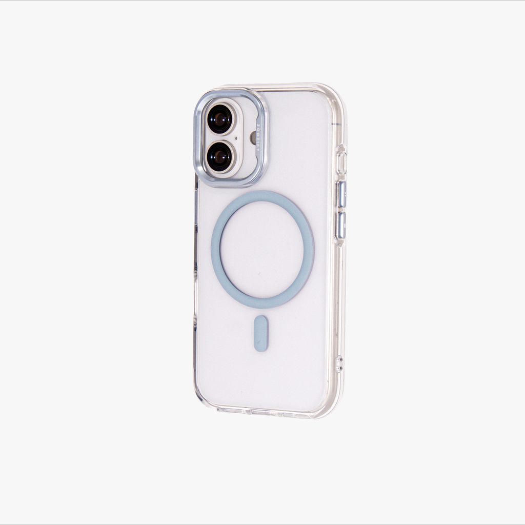 Ironclad – Transparent Blue MagSafe Case Cover for iPhone 17