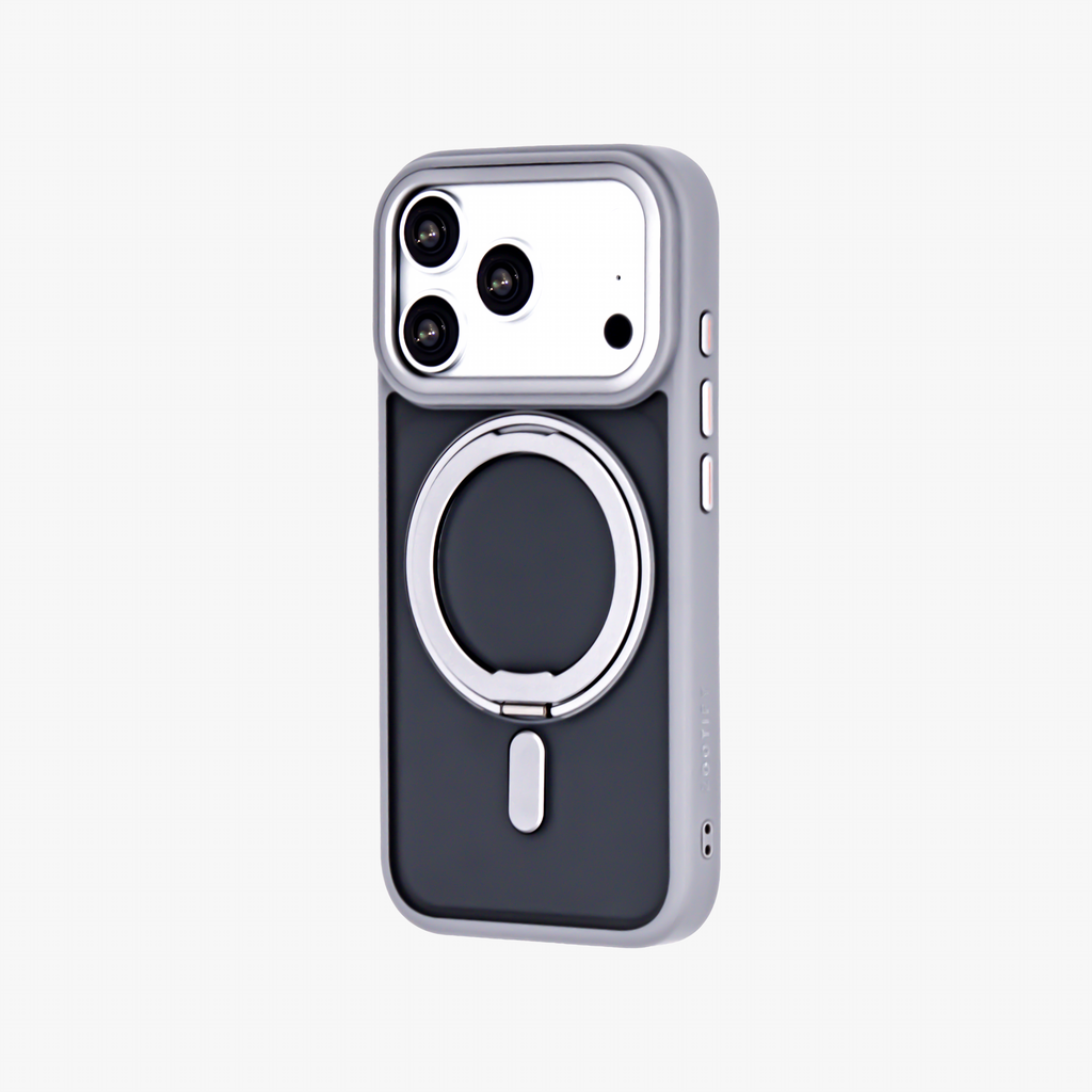 Orbit Grip – Grey O-Stand MagSafe case cover for iPhone 17 pro
