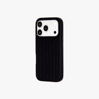 Ridge  – Black Premium Modern Leather-texture MagSafe Case Cover for iPhone 17 pro