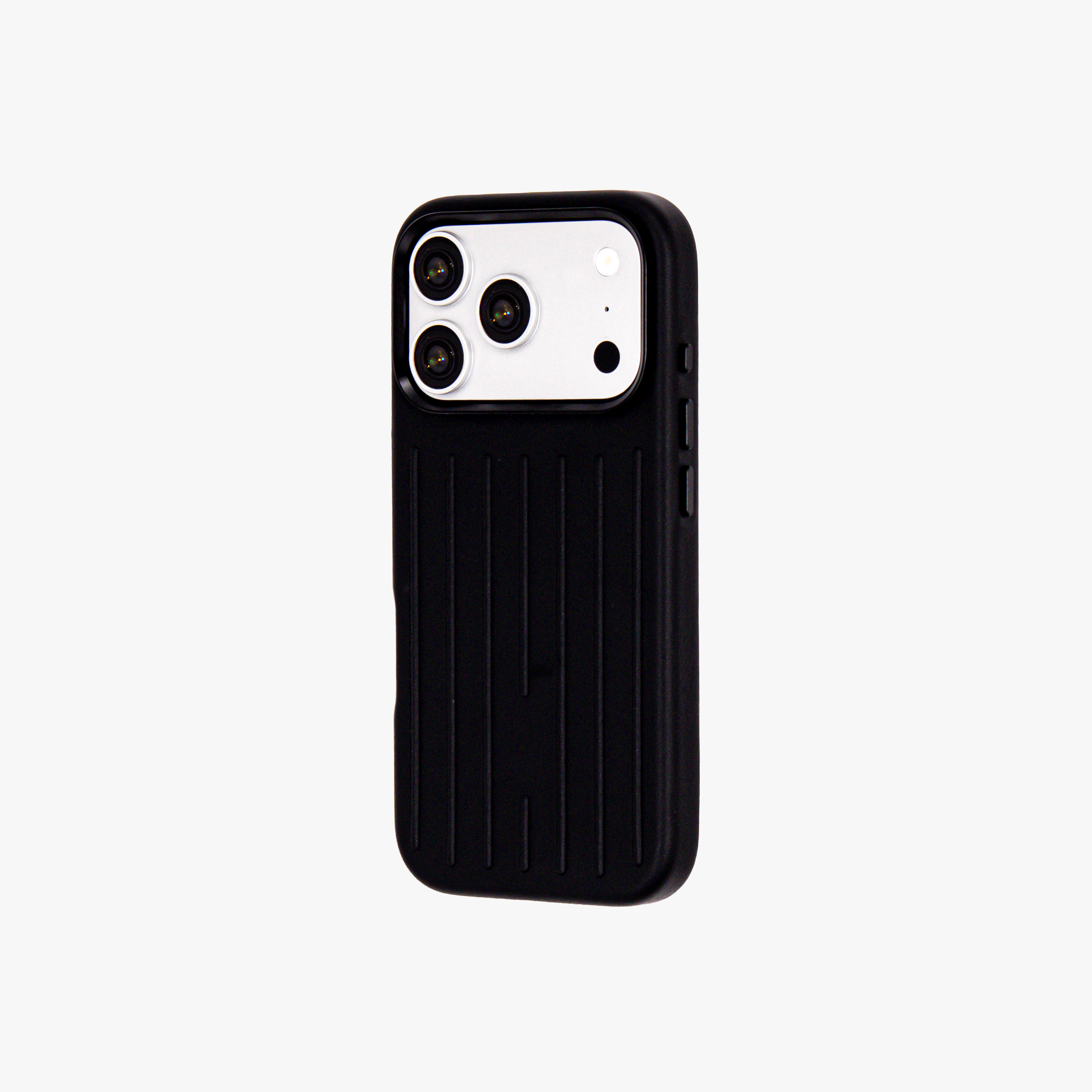 Ridge  – Black Premium Modern Leather-texture MagSafe Case Cover for iPhone 17 pro