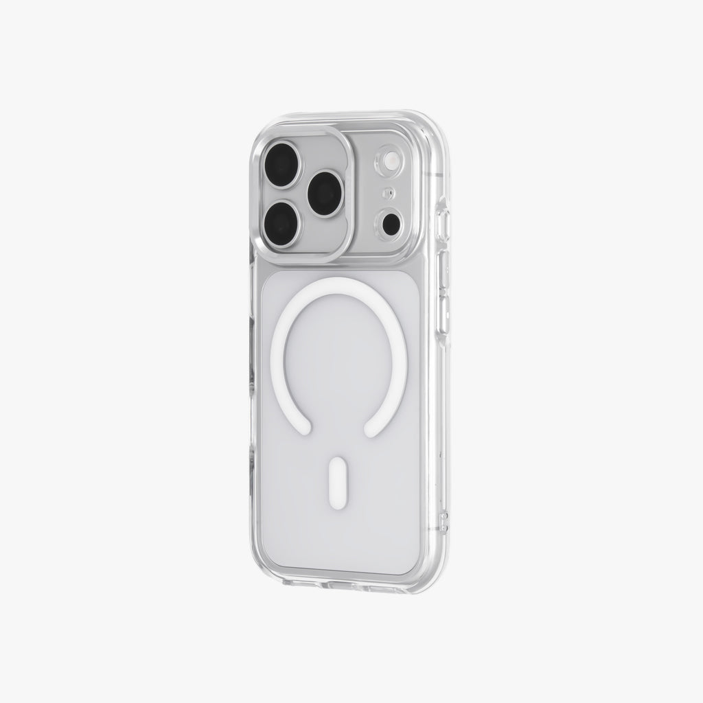 Ironclad – Transparent Silver MagSafe Case Cover for iPhone 17 pro