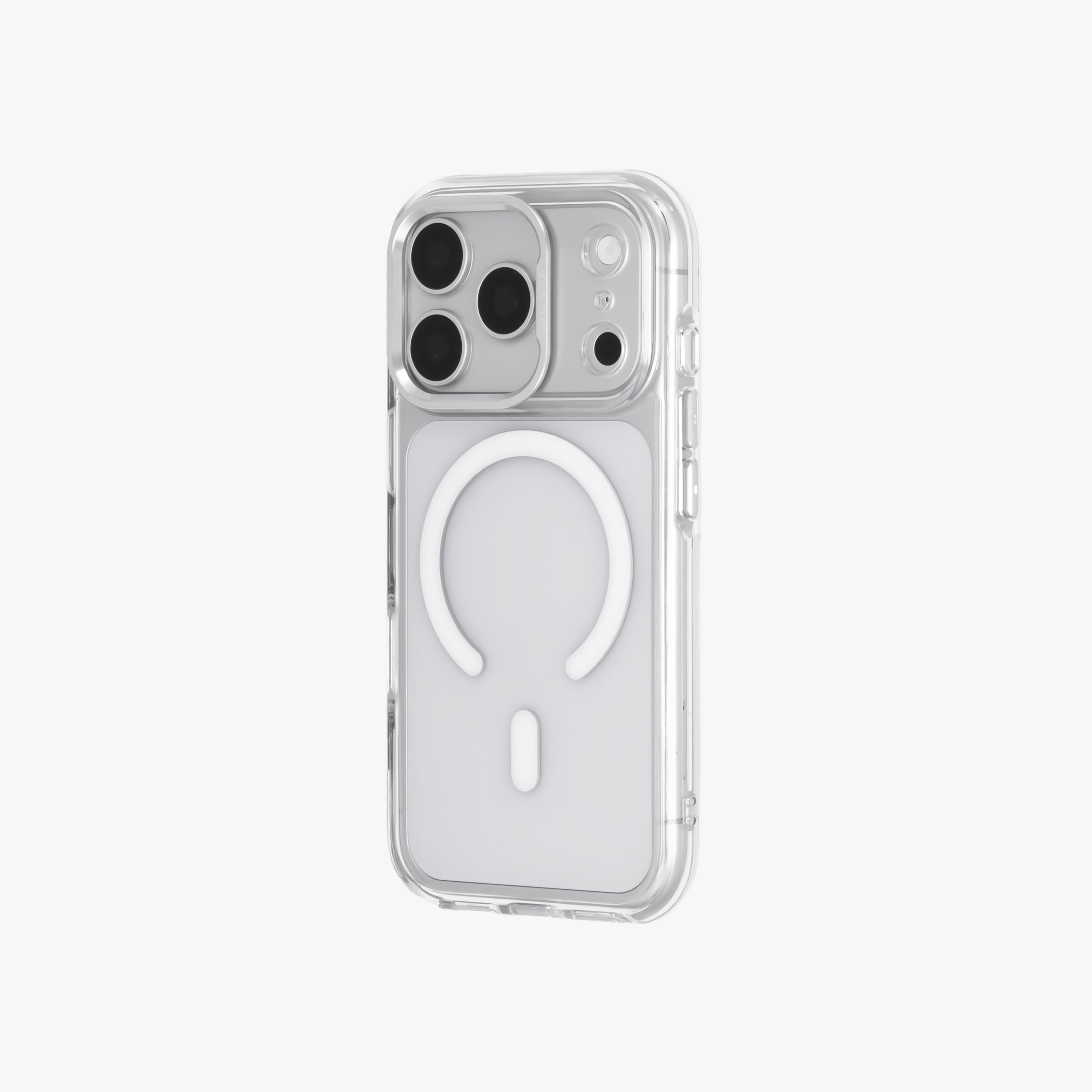Ironclad – Transparent Silver MagSafe Case Cover for iPhone 17 pro