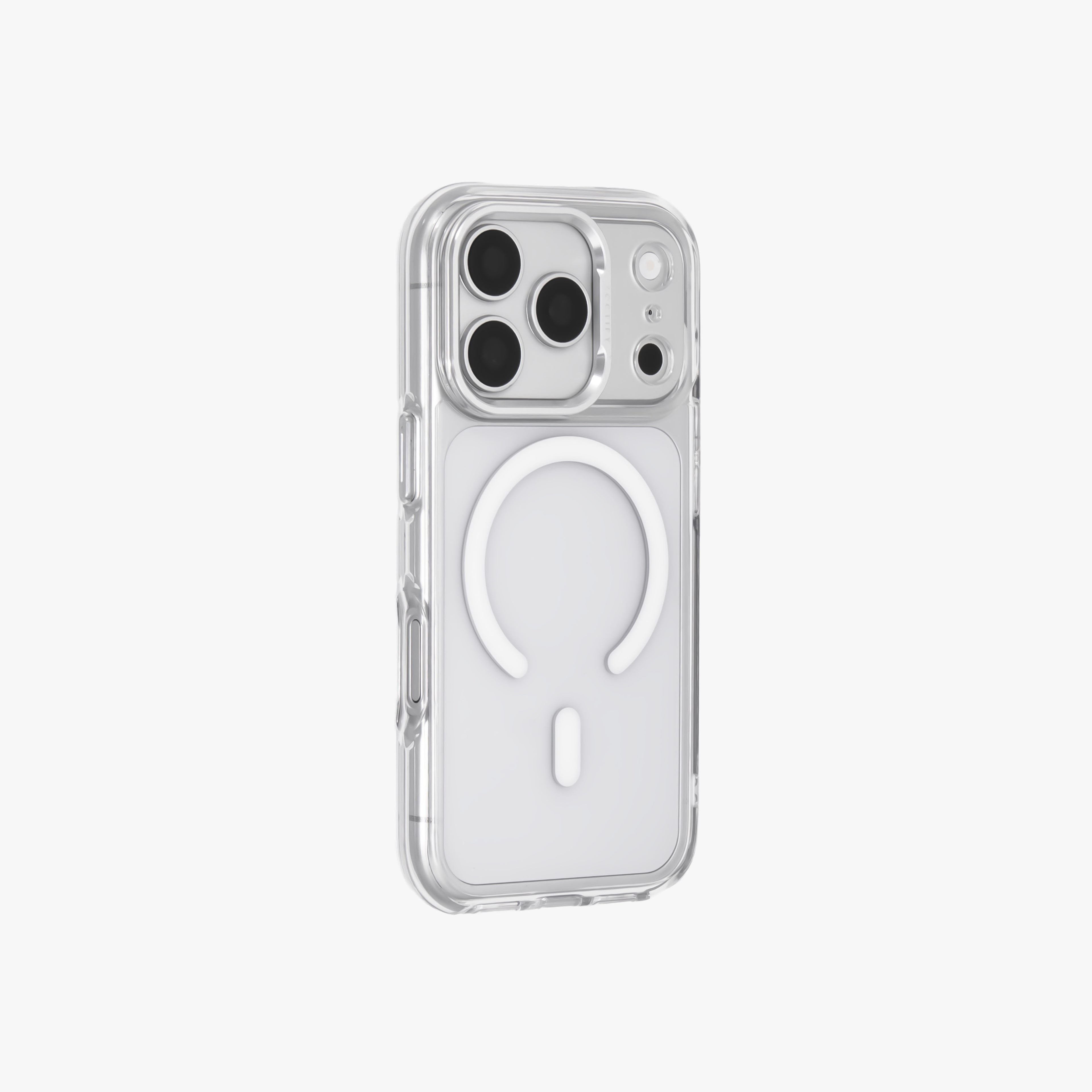 Ironclad – Transparent Silver MagSafe Case Cover for iPhone 17 pro