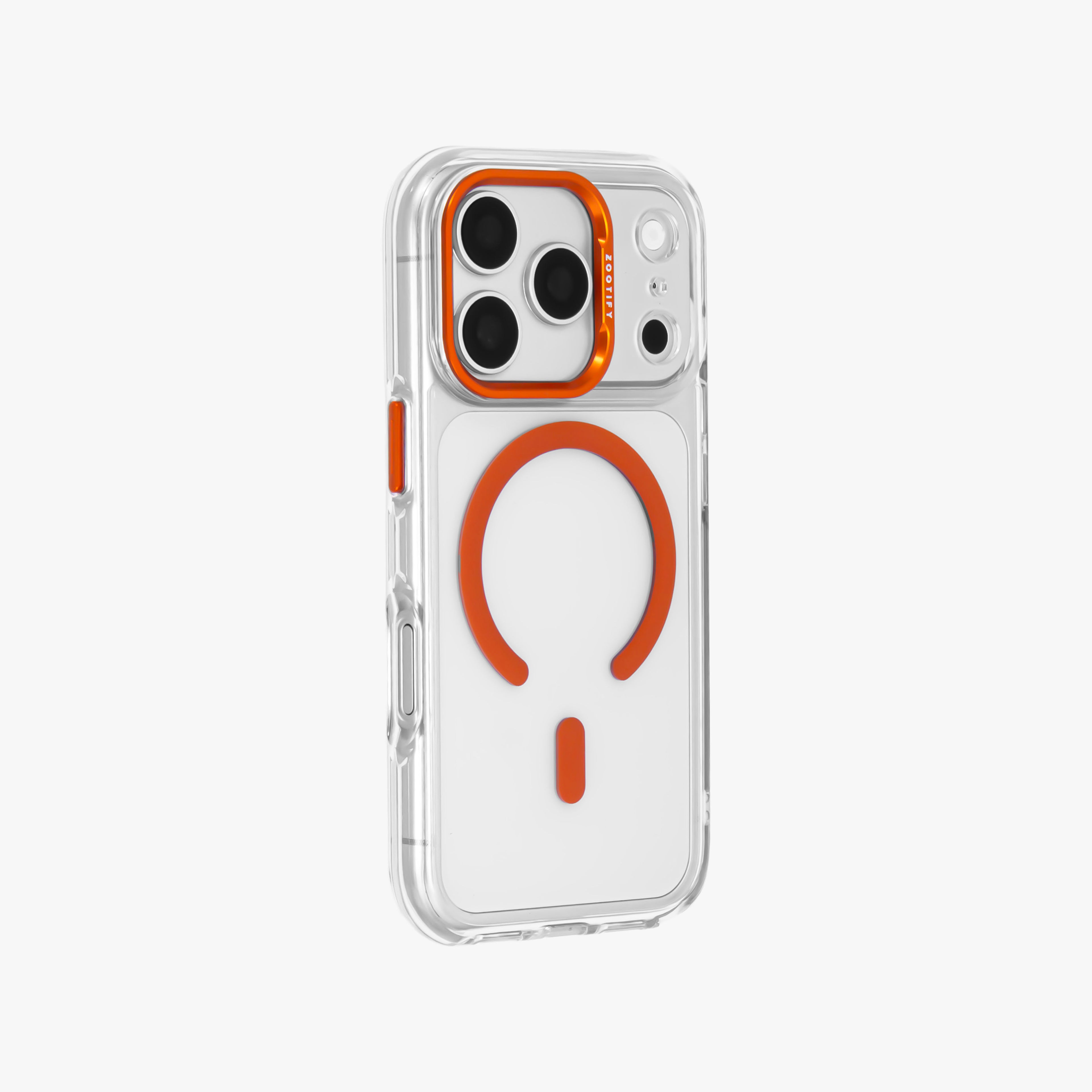 Ironclad – Transparent Orange MagSafe Case Cover for iPhone 17 pro
