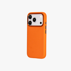 Primo – Orange Leather Premium MagSafe Case Cover for iPhone 17 pro