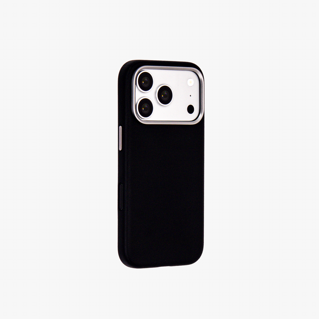 Primo – Black Leather Premium MagSafe Case Cover for iPhone 17 pro