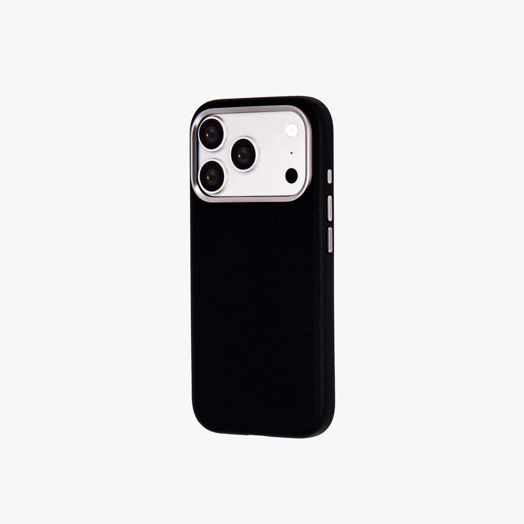 Primo – Black Leather Premium MagSafe Case Cover for iPhone 17 pro