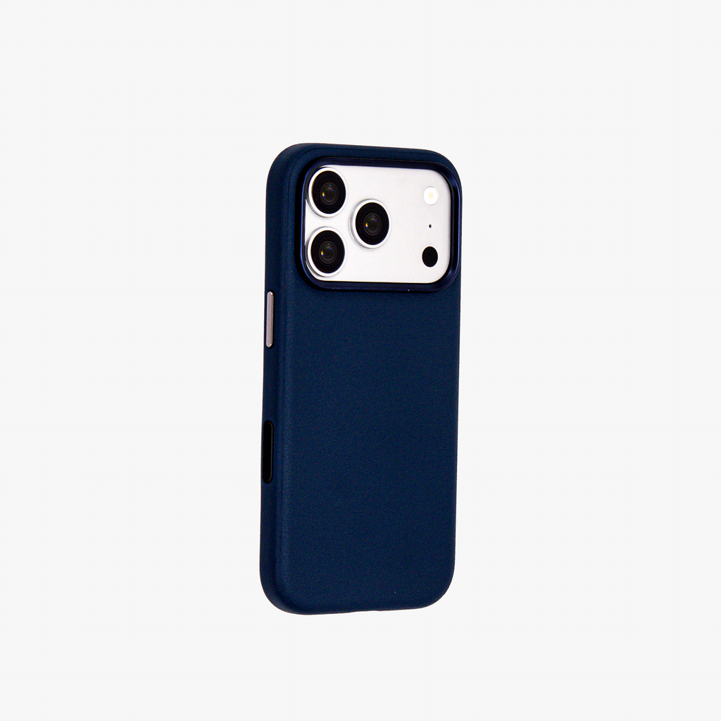 Primo – Blue Leather Premium MagSafe Case Cover for iPhone 17 pro