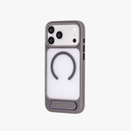 Frostand – Grey Frosted MagSafe Case Cover with Kickstand for iPhone 17 Pro Max