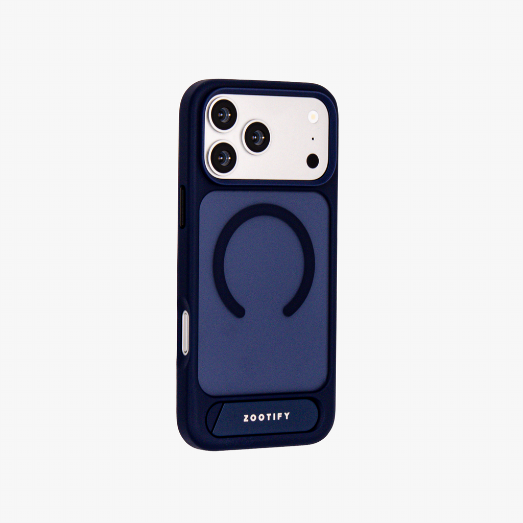 Frostand – Blue Frosted MagSafe Case Cover with Kickstand for iPhone 17 Pro Max