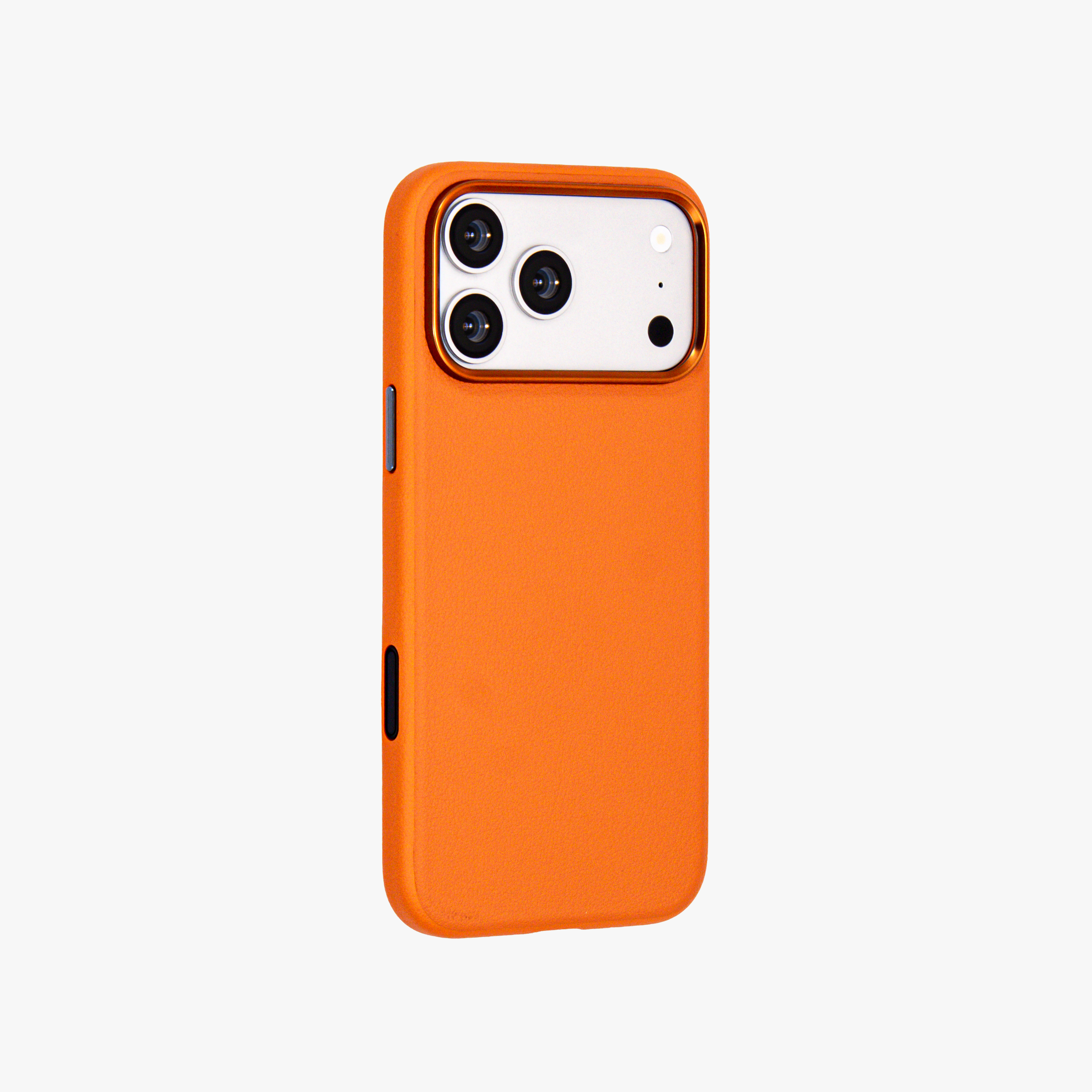 Primo – Orange Leather Premium MagSafe Case Cover for iPhone 17 Pro Max