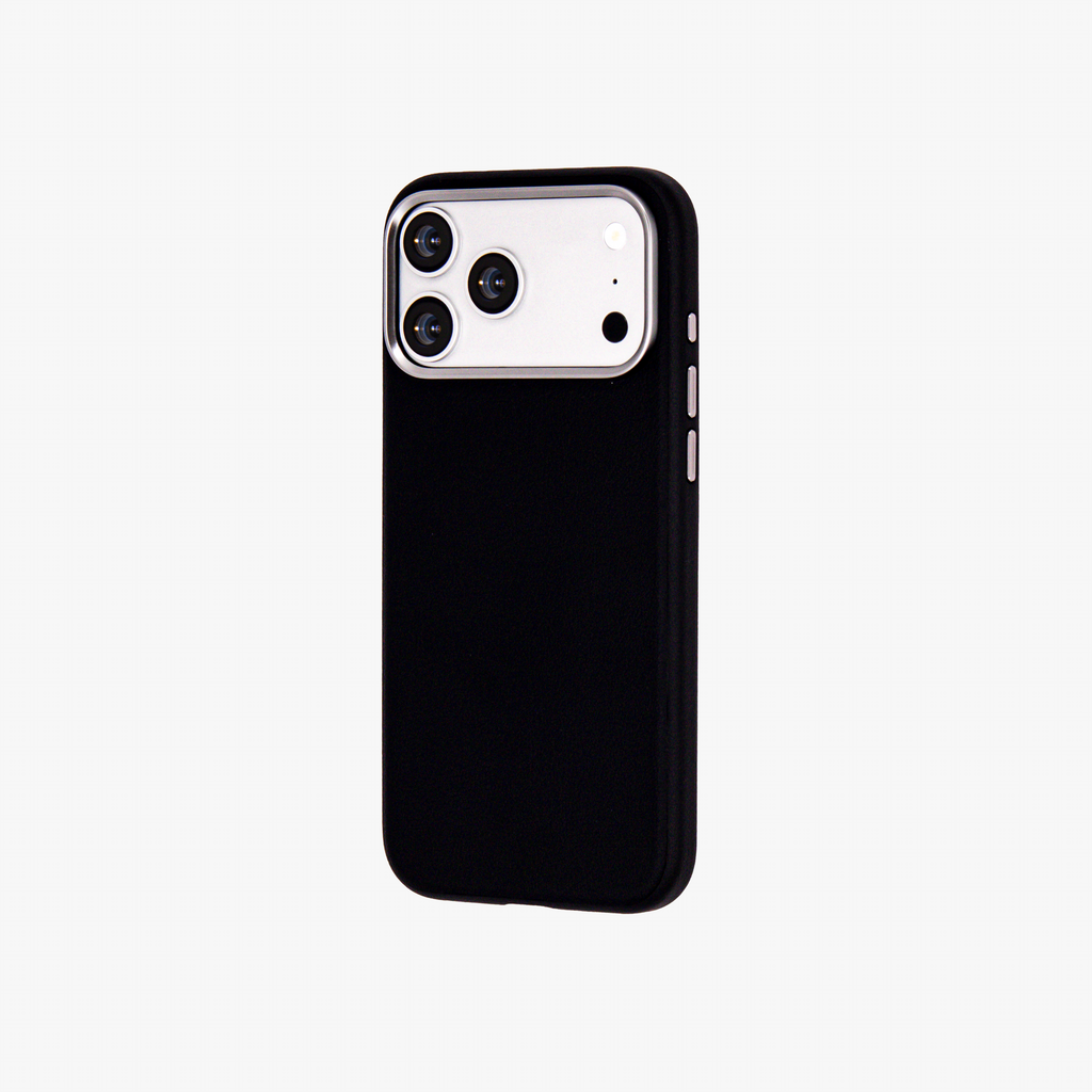 Primo – Black Leather Premium MagSafe Case Cover for iPhone 17 Pro Max