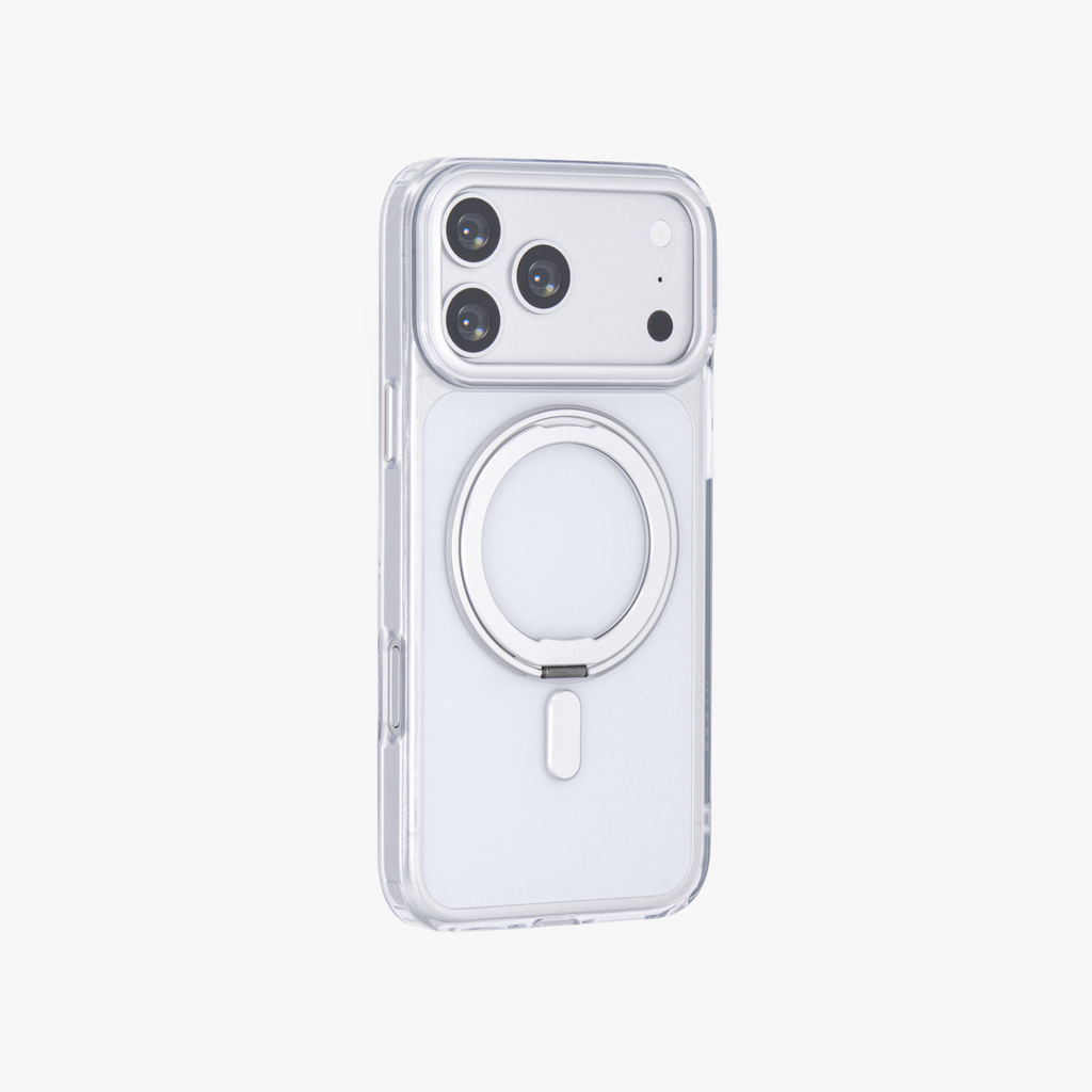 Orbit Grip – Clear transparent O-Stand MagSafe case cover for iPhone 17 Pro Max